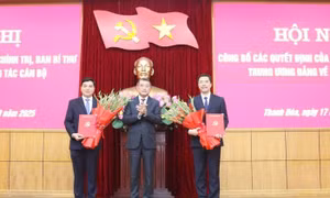 Thanh Hóa có 2 tân Phó Bí thư Tỉnh ủy