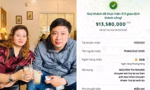 Người đàn ông ở Hà Nội vào Nghệ An nhận lại hơn 900 triệu chuyển khoản nhầm
