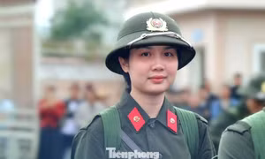 'Bóng hồng' duy nhất viết đơn tình nguyện đi nghĩa vụ Công an ở xứ Nghệ