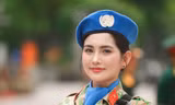 Nữ trung úy nhà 3 đời tham gia diễu binh 