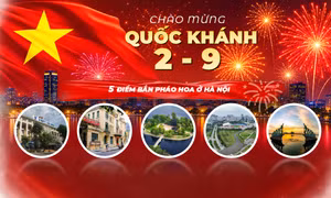 Chi tiết 5 điểm bắn pháo hoa ở Hà Nội tối 2/9