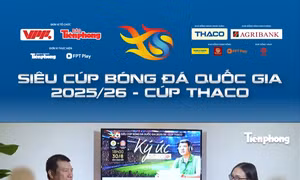 ‘Thước phim’ đặc biệt về trận Siêu cúp Bóng đá Quốc gia khai mở lịch sử 