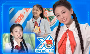 Ali Thục Phương: Thiếu nhi tiêu biểu tại Đại hội Đoàn toàn quốc lần thứ XIII 