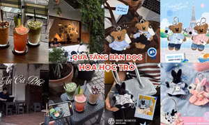 Quà tặng bạn đọc: Nhâm nhi nước, săn hoàng hôn và móc khóa thú bông độc bản