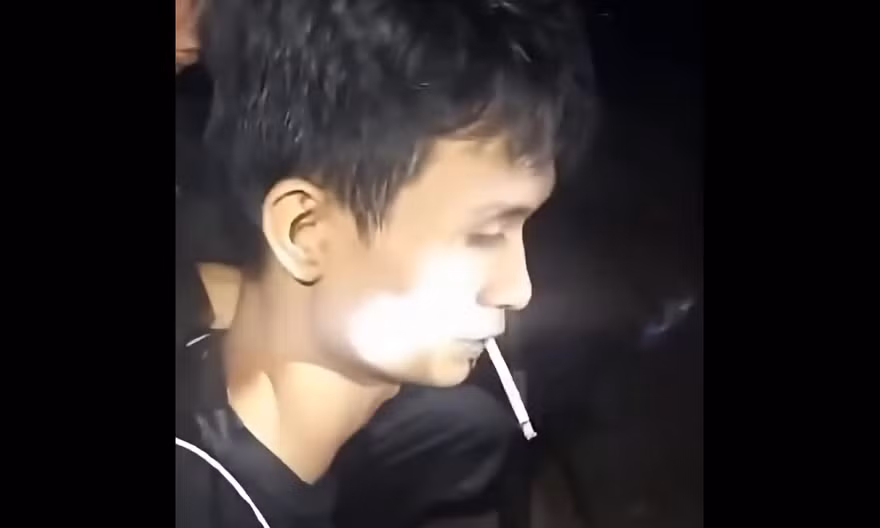 Cơ thể Duy suy kiệt sau nhiều ngày lẩn trốn.