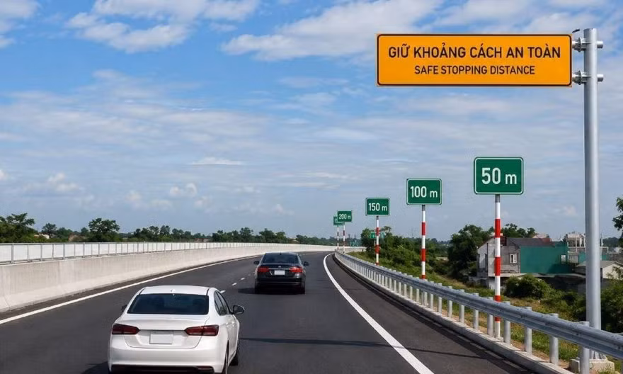 TP NOW: Giữ khoảng cách thế nào để không bị phạt trên cao tốc?