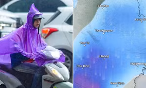 Hà Nội có thể mưa dông từ tối 25/6.