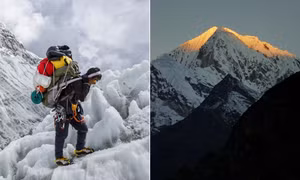 Đỉnh núi Khumbila được người Sherpa coi là ngọn núi thiêng ở Nepal.