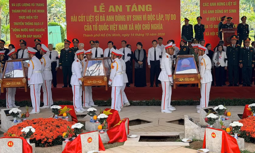  731 liệt sĩ từ Công viên Lê Thị Riêng đã an nghỉ tại Nghĩa trang TP HCM
