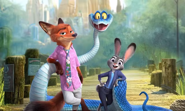 Những con số ấn tượng của Zootopia 2: Lắp 3000 vảy điêu khắc cho chú rắn xanh