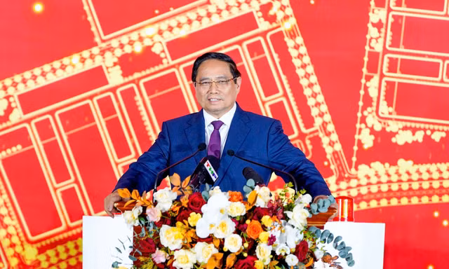Thủ tướng Phạm Minh Chính bấm nút khởi công Nhà máy nhiệt điện 6,7 tỷ USD