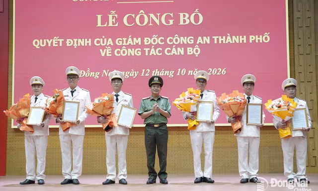 Công an thành phố Đồng Nai điều động lãnh đạo cấp phòng