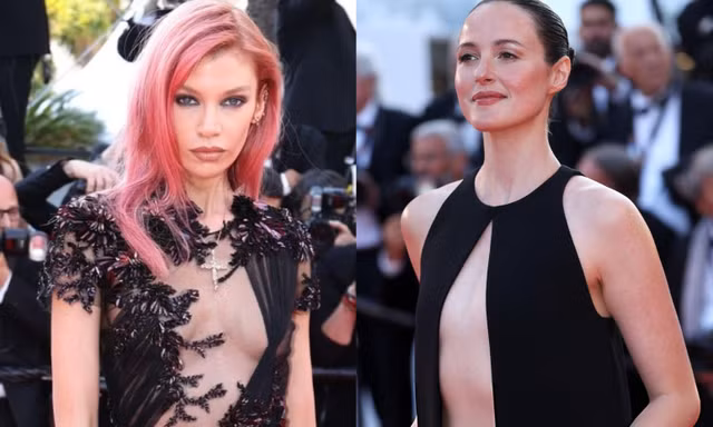 Váy xuyên thấu, hở bạo trên thảm đỏ Cannes ngày cuối