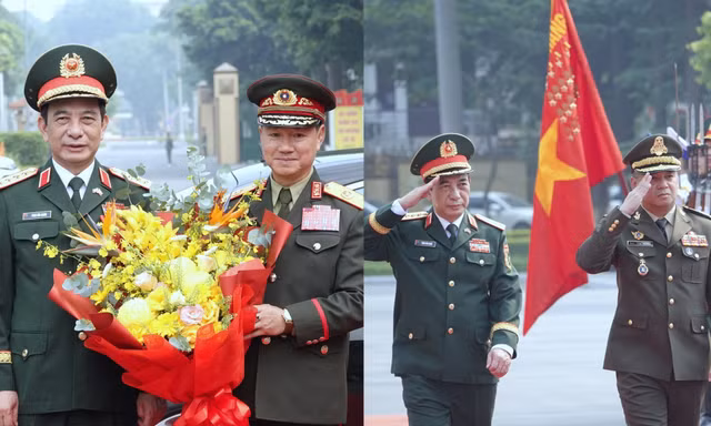 Đại tướng Lào và Đại tướng Campuchia tới Việt Nam dự diễn tập chung
