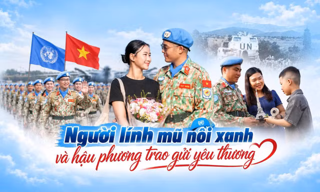 Phút trao gửi yêu thương xúc động của người lính mũ nồi xanh trước giờ lên đường