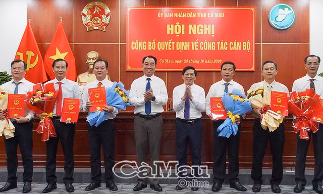 Cà Mau bổ nhiệm nhiều vị trí cán bộ lãnh đạo
