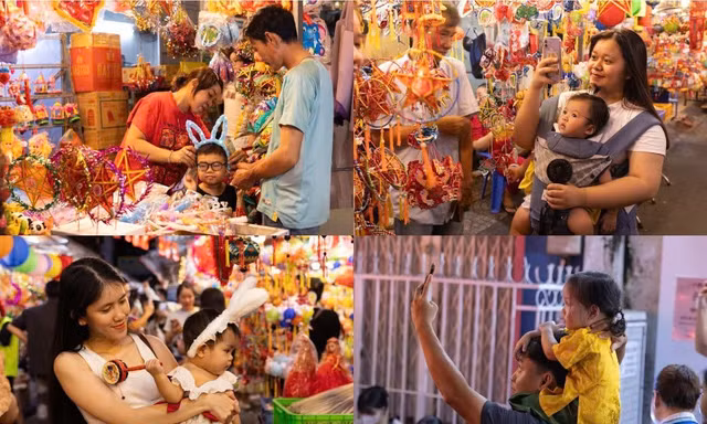 Chật kín người chơi trung thu tại phố lồng đèn lớn nhất TPHCM