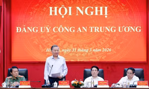 Tổng Bí thư Tô Lâm dự Hội nghị Đảng ủy Công an Trung ương