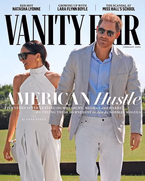Vanity Fair đưa Harry và Meghan lên trang bìa ấn phẩm tháng 2/2025.