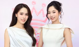 Á hậu Ngọc Hằng, đại sứ Thùy Dương rạng rỡ tại ngày hội tuyển sinh Hoa hậu Việt Nam