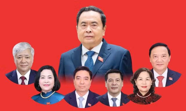 Lãnh đạo Quốc hội gồm Chủ tịch và 6 Phó Chủ tịch