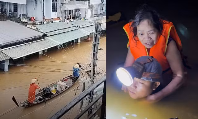 Lũ lịch sử, nhiều bệnh viện tại Huế chìm sâu, sạt lở khắp nơi ở Đà Nẵng
