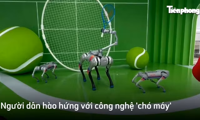 Người dân Hàng Châu đi xem Asiad, hào hứng với công nghệ 'chó máy'