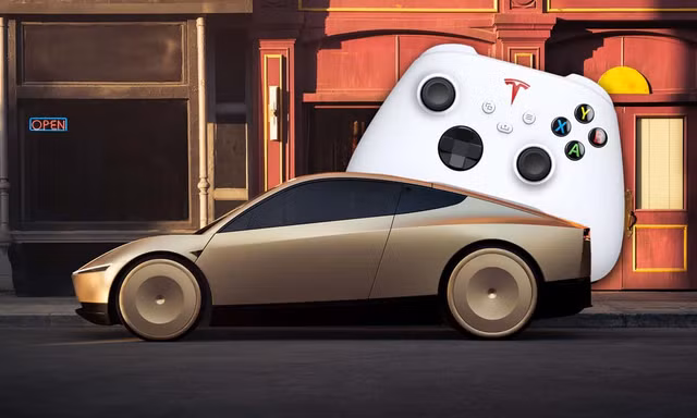 Xe Tesla được điều khiển bằng tay cầm chơi game