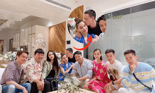 Mặc Hương Giang và S.T Sơn Thạch lo pose dáng, Kim Lý chỉ tập trung làm điều này với Hà Hồ