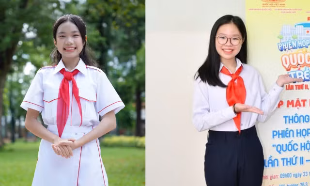Những nữ sinh tài năng tham gia 'Quốc hội trẻ em'