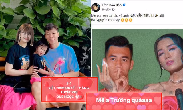 Sao Việt đua nhau "tỏ tình" Tiến Linh, Ngọc Hải, Tấn Trường: BB Trần chế ảnh "rớt liêm sỉ"