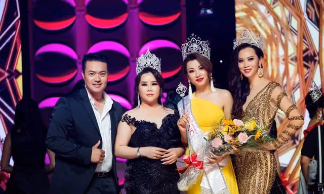Hoa hậu nhân ái Toàn cầu Hoàng Thảo Nguyên ngồi ghế nóng cuộc thi tại Mỹ