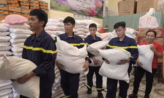 Thanh niên Công an An Giang hướng về đồng bào miền Trung