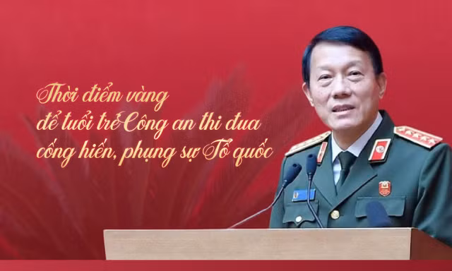 Đại tướng Lương Tam Quang: Thời điểm vàng để tuổi trẻ Công an thi đua cống hiến, phụng sự Tổ quốc