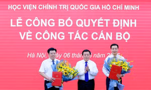 Học viện Chính trị Quốc gia Hồ Chí Minh công bố quyết định về công tác cán bộ