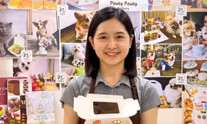 Độc lạ bánh trung thu dành cho chó mèo