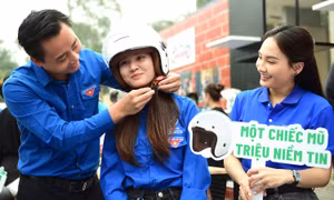 Diễn viên Bảo Thanh cùng tuổi trẻ Thủ đô lan tỏa 'giao thông xanh'