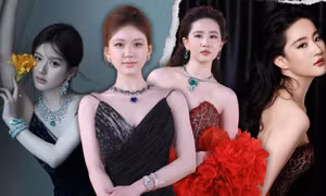 Lưu Diệc Phi lộng lẫy, Triệu Lộ Tư bị chê "mặt tượng sáp" khi dự sự kiện BVLGARI
