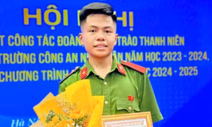 Chàng học viên cảnh sát sở hữu thành tích đáng nể