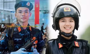 Hình ảnh chàng trai cô gái tham gia diễu binh 30/4 'gây sốt' mạng