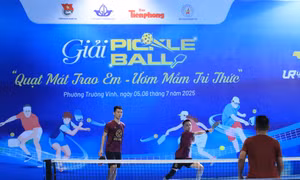 Hơn 300 vận động viên bước vào tranh tài Pickleball “Quạt mát trao em - Ươm mầm tri thức”