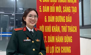 'Bóng hồng' tốt nghiệp thủ khoa Học viện Kỹ thuật Quân sự