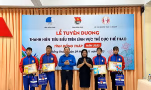 Đồng Tháp tuyên dương thanh niên tiêu biểu lĩnh vực thể dục thể thao 