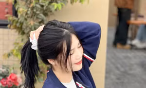 Chu Thị Hòa là nữ tân binh duy nhất ở tỉnh Bắc Giang viết đơn tình nguyện nhập ngũ.