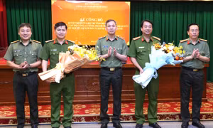 Công bố quyết định của Bộ trưởng Bộ Công an về công tác cán bộ