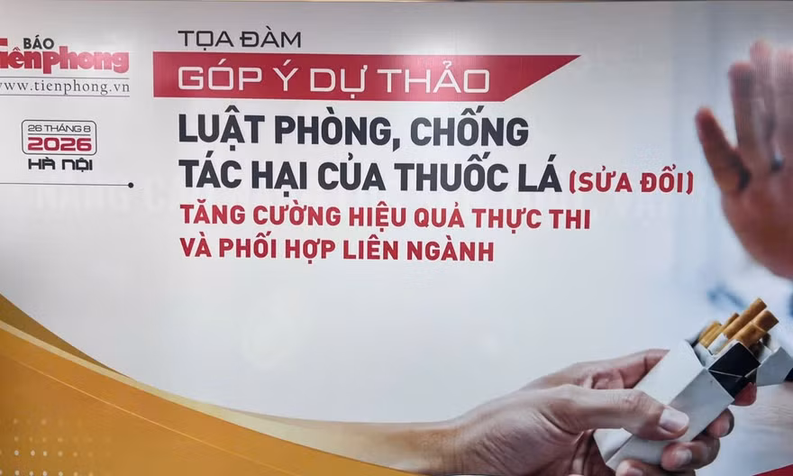 Sáng nay, Tọa đàm góp ý Dự thảo Luật Phòng, chống tác hại của thuốc lá (sửa đổi) 