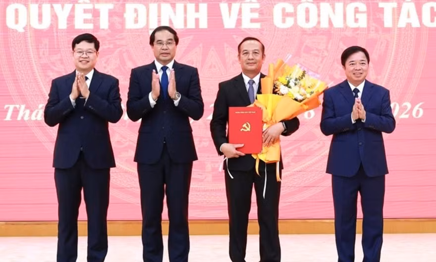 Tỉnh ủy Thái Nguyên công bố các quyết định về nhân sự