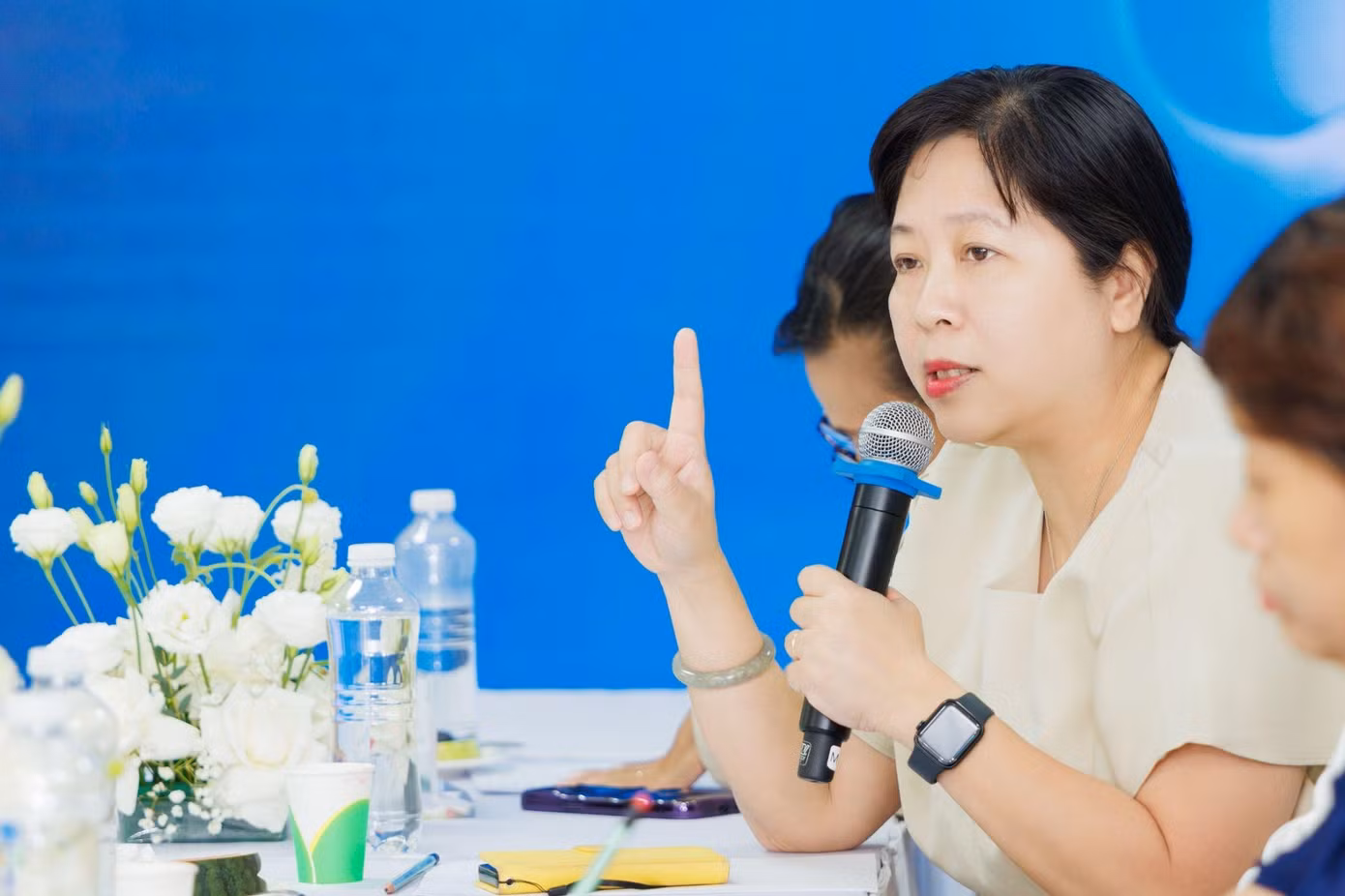 TS.BS Lưu Thị Mỹ Thục nhấn mạnh tầm quan trọng của sữa đối với trẻ trong quá trình phát triển chiều cao.