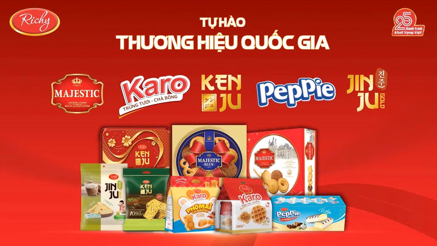 Karo, Kenju, Jinju, Peppie và Majestic là những dòng sản phẩm của Richy được người tiêu dùng yêu thích.