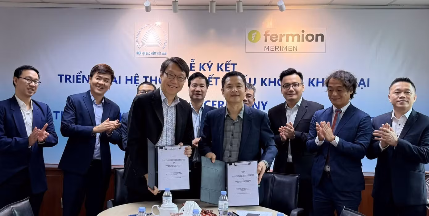 Hiệp hội Bảo hiểm Việt Nam phối hợp đối tác công nghệ Fermion Merimen ký kết triển khai Hệ thống chiết khấu không khiếu nại (NCD), với sự tham gia của các doanh nghiệp bảo hiểm phi nhân thọ.